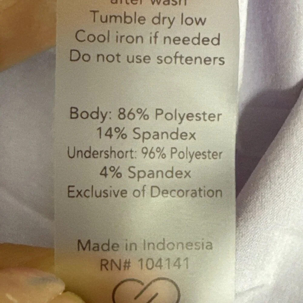 Calia by Carrie Underwood Women's XXL Pleated Back Skort‎ Lavender EUC